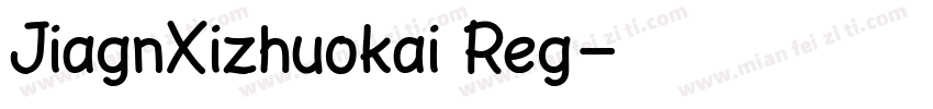 JiagnXizhuokai Reg字体转换